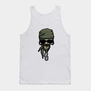 Camo Special Forces Skull Tank Top